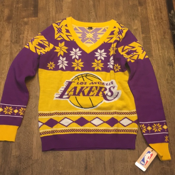 lakers women's sweater